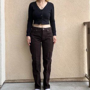 Dark Brown Levis Jeans